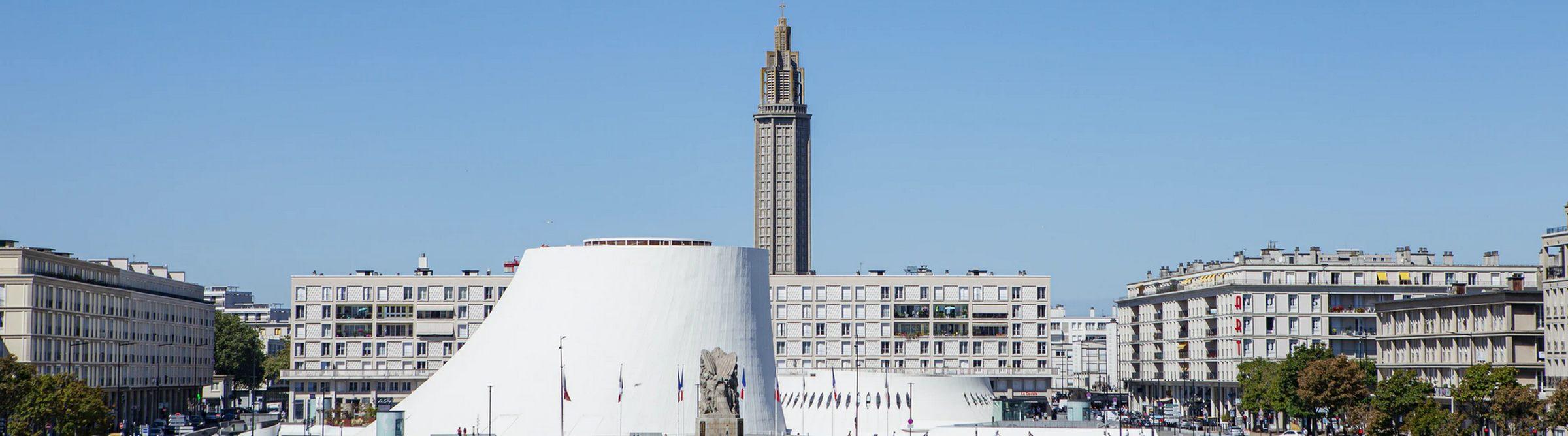 La ville du Havre où se situe l'agence RM Intérim