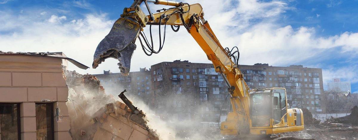 Des travaux de démolition